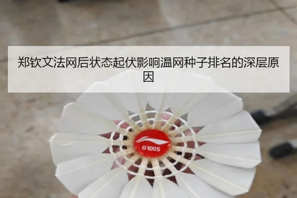 郑钦文法网后状态起伏影响温网种子排名的深层原因（kaiyun.ai）